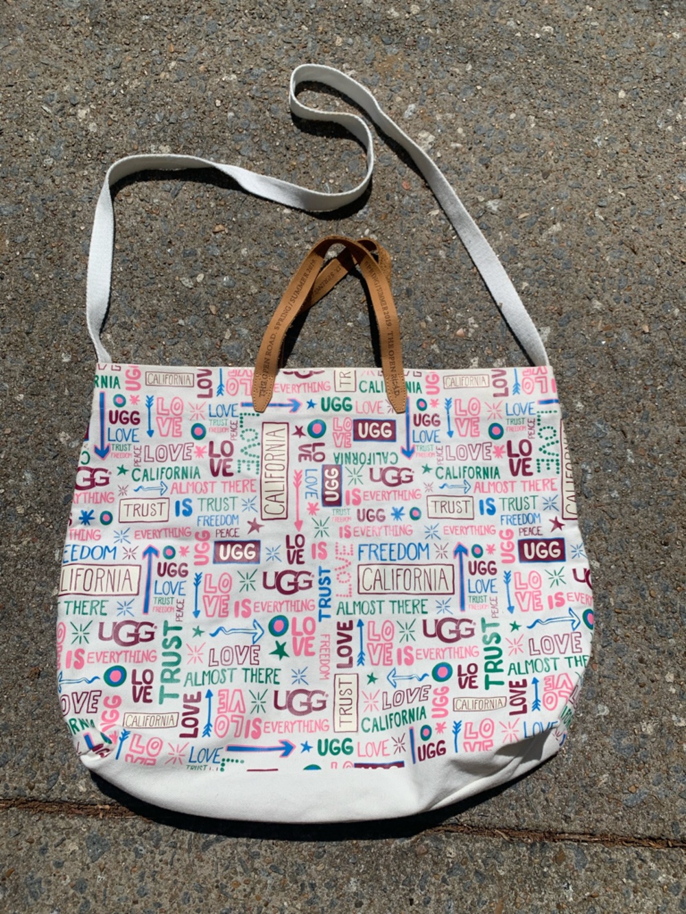 New UGG California Love Canvas Tote